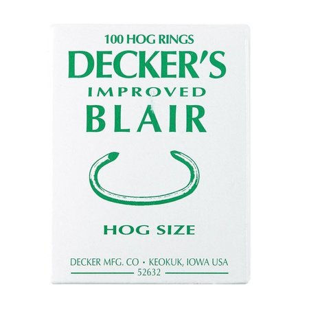 DECKERS Hog Ring Blair #3 Bx100 #6